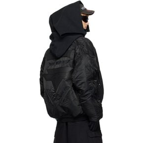 블랙 Alpha Industries 블랙아웃 보머 재킷 241669M175003