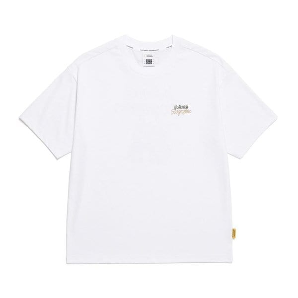 [여주점] N252UTS081 리젠아스킨 유니 트래블2 그래픽 세미오버핏 반팔 쿨티셔츠 WHITE