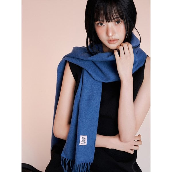 LAND 캐시미어 100% 머플러 블루