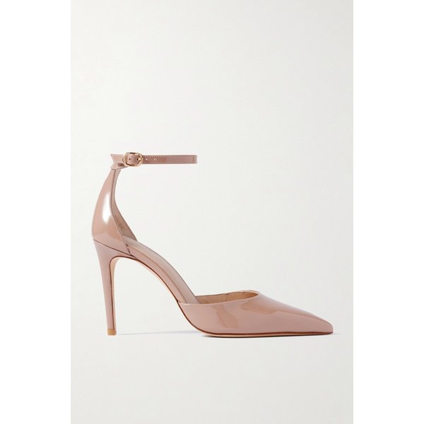 스튜어트 파워 스트랩 페이턴트 가죽 펌프스 46376663162972634