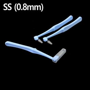 L형 치간칫솔 SS 0.8mm 3P X10개 휴대용 어금니 치실