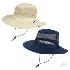 남성 망사 여름등산 밭일 낚시 턱끈 챙넓은 모자