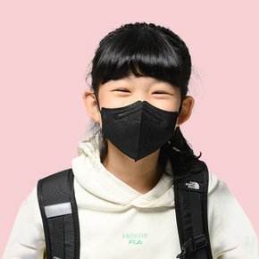 KF94 블랙 새부리형 마스크 중형 1매입