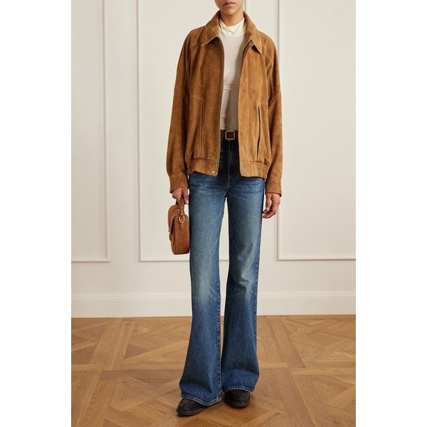 드멜리어 시에나 스웨이드 텍스처 가죽 숄더백 46376663162972707