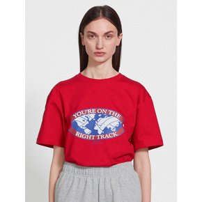 Right Track T Shirt_Red