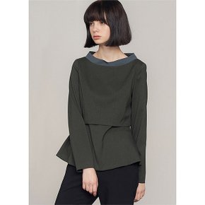 LAYERED BOAT NECK BLOUSE (1984667)