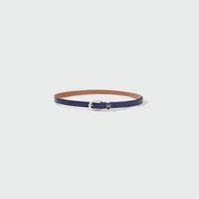 ZENE Buckled Brooch Pendant Belt - Navy