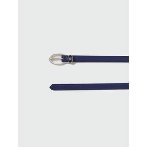 ZENE Buckled Brooch Pendant Belt - Navy