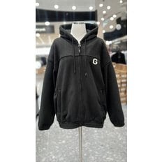 [제주점] STUDIO G LOGO MICRO FLEECE FULL ZIP-UP JACKET-BLACK-G3WJK105