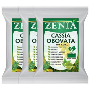 제니아 100% 천연 염색 카시아 오보바타 500g 3팩 Zenia Cassia Obovata