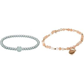 독일 리베스킨드 팔찌 Beads LJ 0029 B 17 실버 Fossil 여성 Wellness Inner Length 165 mm Nude