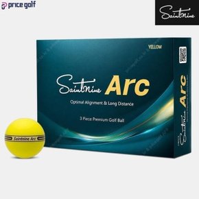 Arc 아크 우레탄 골프볼 3피스 12알 옐로우