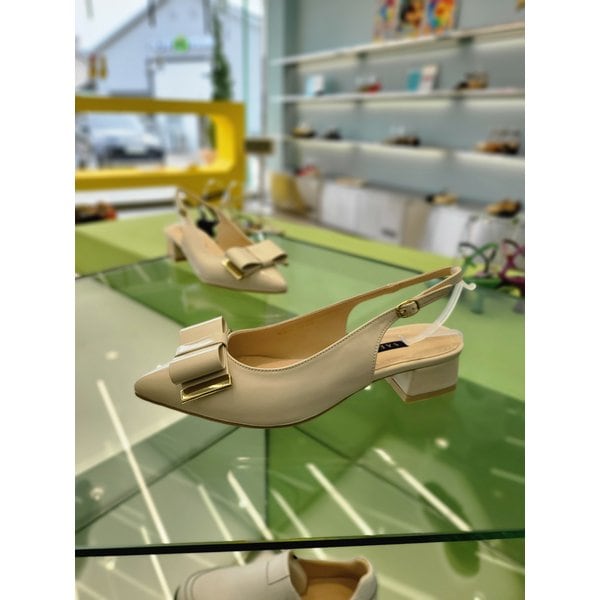[여주점] 리본 슬링백 샌들 5CM A23G402[2컬러]