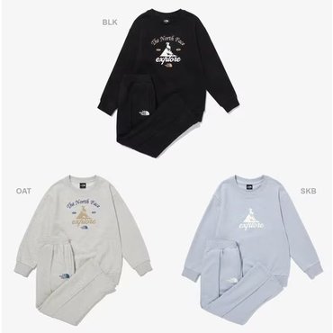 노스페이스키즈 NM5MQ60 키즈 익스플로어 스웻 셋업 KS EXPLORE SWEAT SET UP