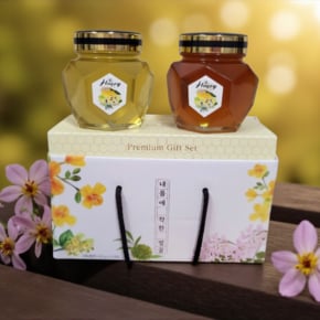[꿀단지] 선물세트 벌꿀 다이아500g*2구 (1세트)