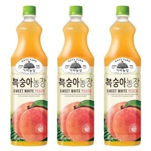  [웅진] 가야 복숭아농장 1.5L x 3페트 주스