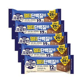 롯데웰푸드 이지프로틴 멀티단백질바 40g x 5개 / 프로틴바