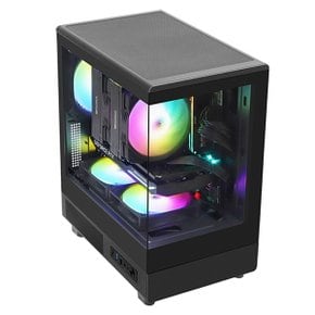 darkFlash DB330M RGB 강화유리 미니타워 케이스 블랙