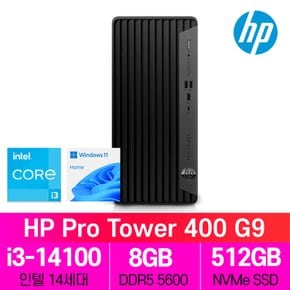 Pro Tower 400 G9 14세대 i3 윈도우11 홈 데스크탑 사무용 기업용 가정용 본체 컴퓨터 PC