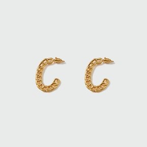 ZORIE Chain Hoop Earing - Gold