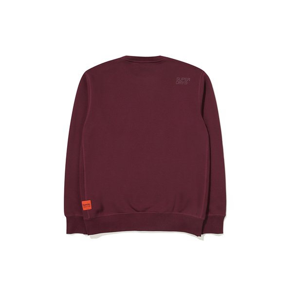 [시흥점] 빈티지 스몰 로고 맨투맨 와인 SDUMRFO04WNE