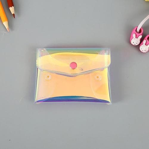 홀로그램 PVC 백 파우치 소형 10x8cm DD-12075(1)