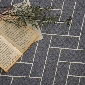 헤링본 (200x250cm 주문제작 가능) 워셔블 시원한 시어서커 쿨매트 러그 카페트