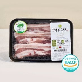 국내산 돼지고기 녹돈 삼겹살 500g (푸드)