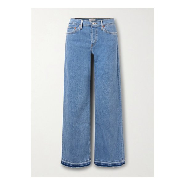 미드라이즈 와이드 진 미드 데님 46376663162851685