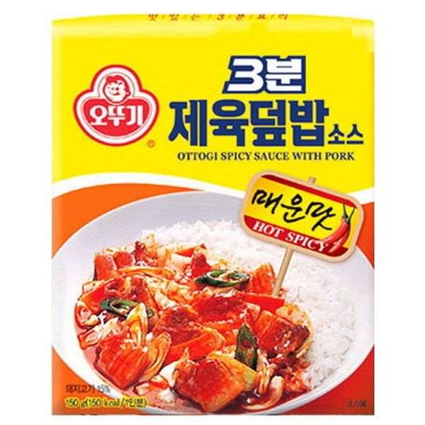 동그랑땡 오뚜기 3분제육덮밥소스매운맛150g