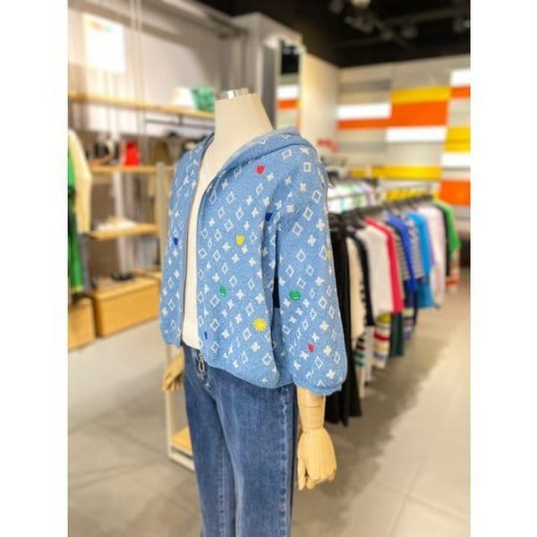 [여주점] 패턴후드가디건 (BAKCA8631)