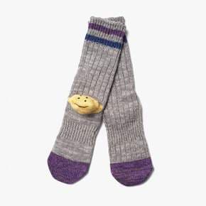 KAPITAL /캐피탈 /60YARNS GRANDRELLE IVY RAINBOWY HAPPY HEEL-HOLD SOCKS/GRAY /KAE2M80004A13