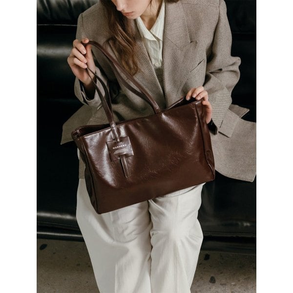 안나 미디움 쇼퍼 숄더백_4colors