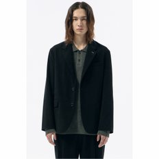 Black Regular Fit Corduroy Setup Jacket_CWJAW24851BKX