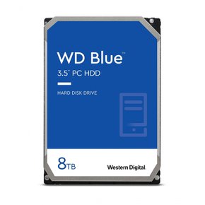 웨스턴 디지털 8TB WD 블루 PC HDD - 5640RPM SATA 6Gbs 256MB - WD80EAAZ (웨스턴 디지털)