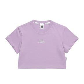 N242WTS100 여성 크롭 반팔 티셔츠 LAVENDER