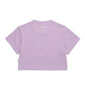 N242WTS100 여성 크롭 반팔 티셔츠 LAVENDER
