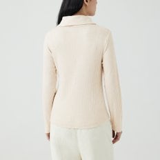 여 헤어리 립 집업 가디건(BEIGE / MELANGE GREY / BLACK)