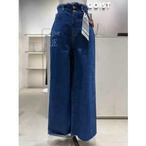 [여주점] 노오비 프린팅 와이드 데님 팬츠 ES3JP806