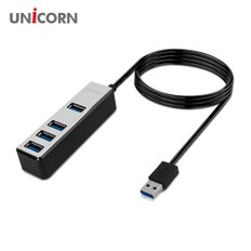 4포트 무전원 USB3.1허브 메탈소재 1.8M케이블 LH-4500A