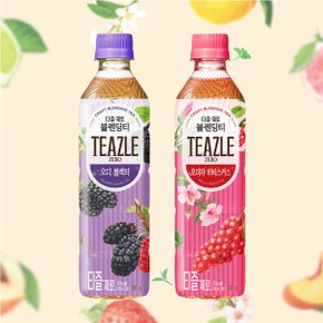 10+10 티즐 제로  오디블랙티+오미자히비스커스티 500mL 20개 골라담기