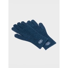 KNIT LOGO GLOVE BLUE