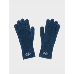 KNIT LOGO GLOVE BLUE