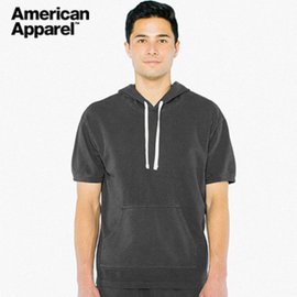  American Apparel 반팔 후드티 Charcoal