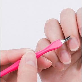 V자 손톱 큐티클 제거 긁개 푸셔 손톱관리 네일 클리너 스텐 칼날 제거기 정리