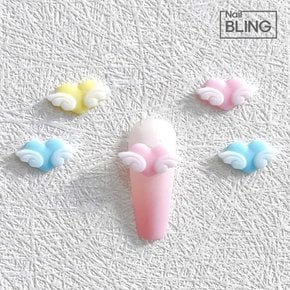 컬러풀 하트날개 네일파츠