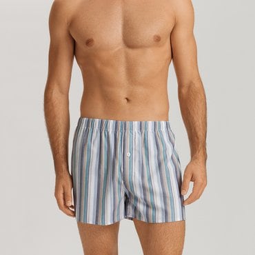 한로 Fancy Woven Tencel™ And Cotton Boxer (74017_atlantic stripe)