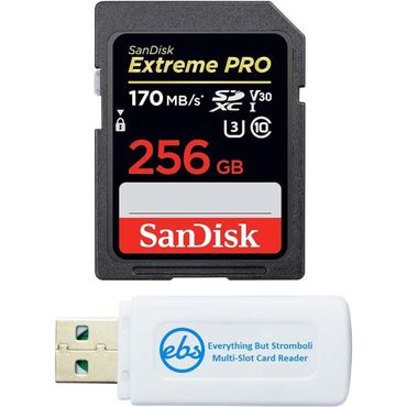  샌디스크 익스트림프로 SanDisk 256GB Extreme Pro SD 카드 카메라용 SDXC UHS I 카드는 Canon 7