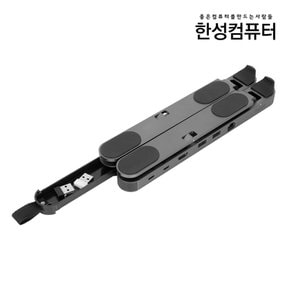 한성컴퓨터 Superb X Hub 6in1 멀티허브 노트북 스탠드 (4K HDMI 지원, 고속충전, 접이식)