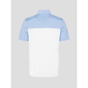 남성 컬러 배색 반팔 칼라 티셔츠  화이트 (BJ4542NB41)